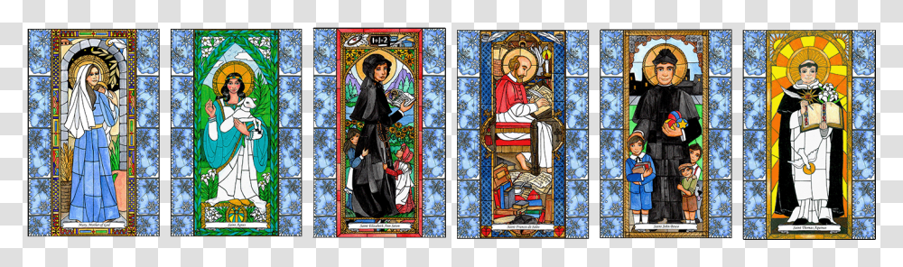 Stained Glass Window Stained Glass, Person, Human Transparent Png