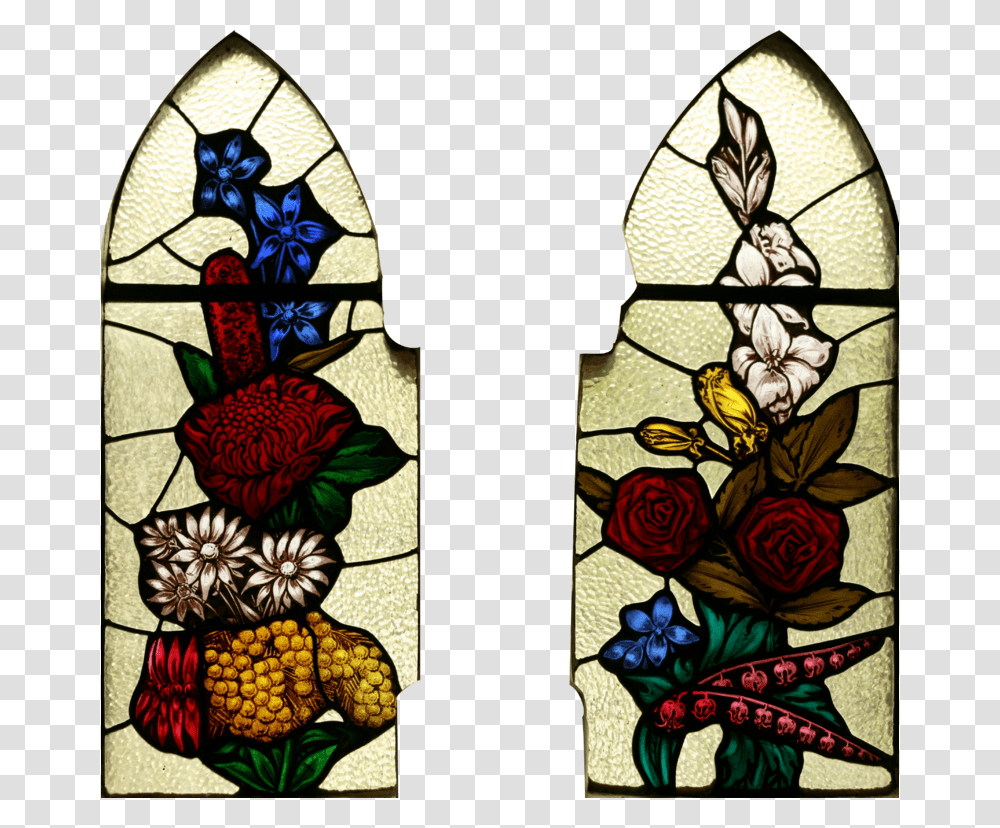 Stained Glass Windows, Pineapple, Fruit, Plant Transparent Png