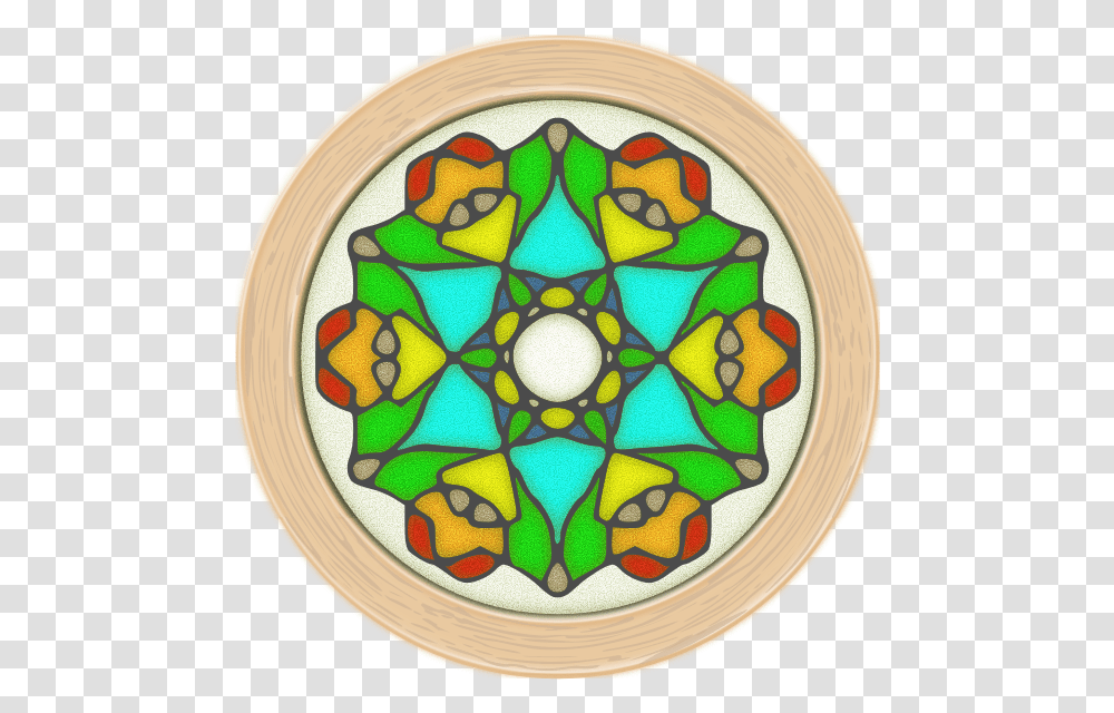 Stained Glass Windpw Stained Glass, Pattern, Ornament, Birthday Cake, Dessert Transparent Png
