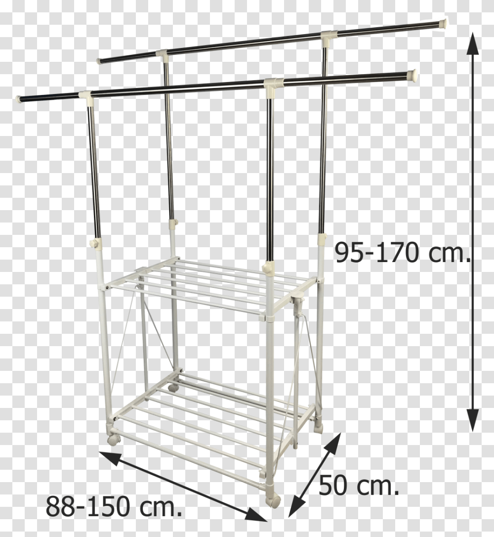 Stainless Clothes Line Double Pole, Stand, Shop, Shelf, Drying Rack Transparent Png