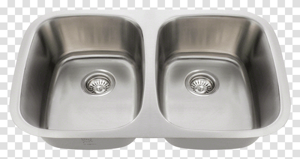 Stainless Sink Double Bowl, Double Sink, Drain Transparent Png