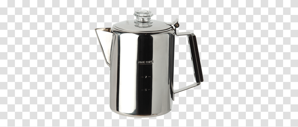 Stainless Steel Coffee Pot 9 Cup Coffeemaker, Jug, Shaker, Bottle, Kettle Transparent Png