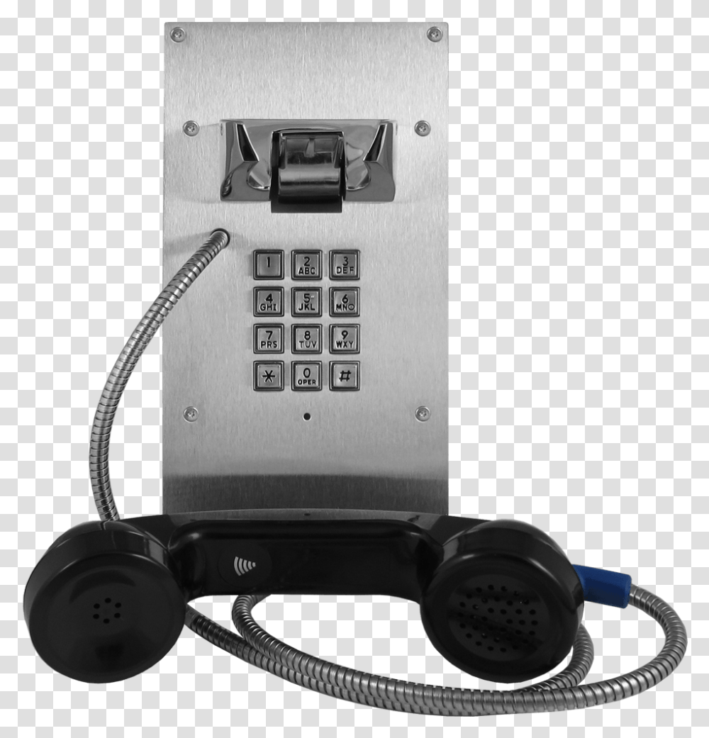 Stainless Steel Hotline Panel Phone With Armored Cable Viking K 1900 8 Ip, Electronics, Dial Telephone Transparent Png