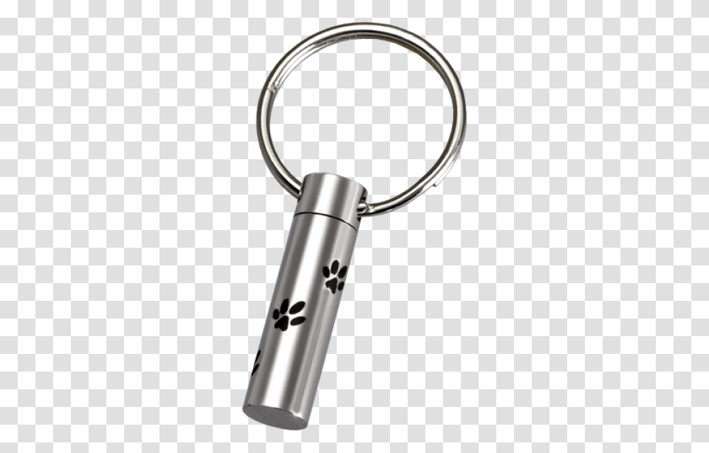 Stainless Steel Paw Prints Pet Key Ring, Security, Whistle Transparent Png