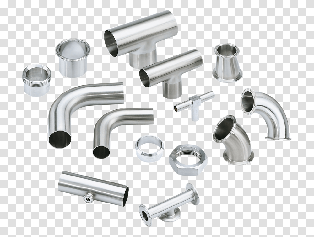 Stainless Steel Railing Accessories Alfa Laval Fittings, Sink Faucet, Plumbing, Aluminium, Cylinder Transparent Png