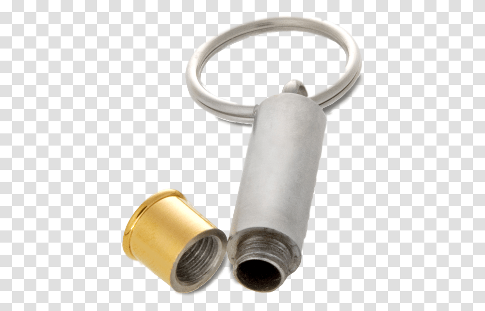 Stainless Steel Shot Gun Shell Keychain, Cylinder Transparent Png