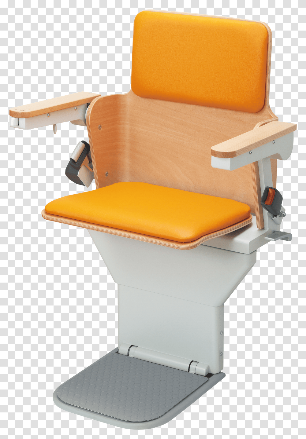Stair Lift Orange Stair Lift, Furniture, Chair, Armchair, Couch Transparent Png