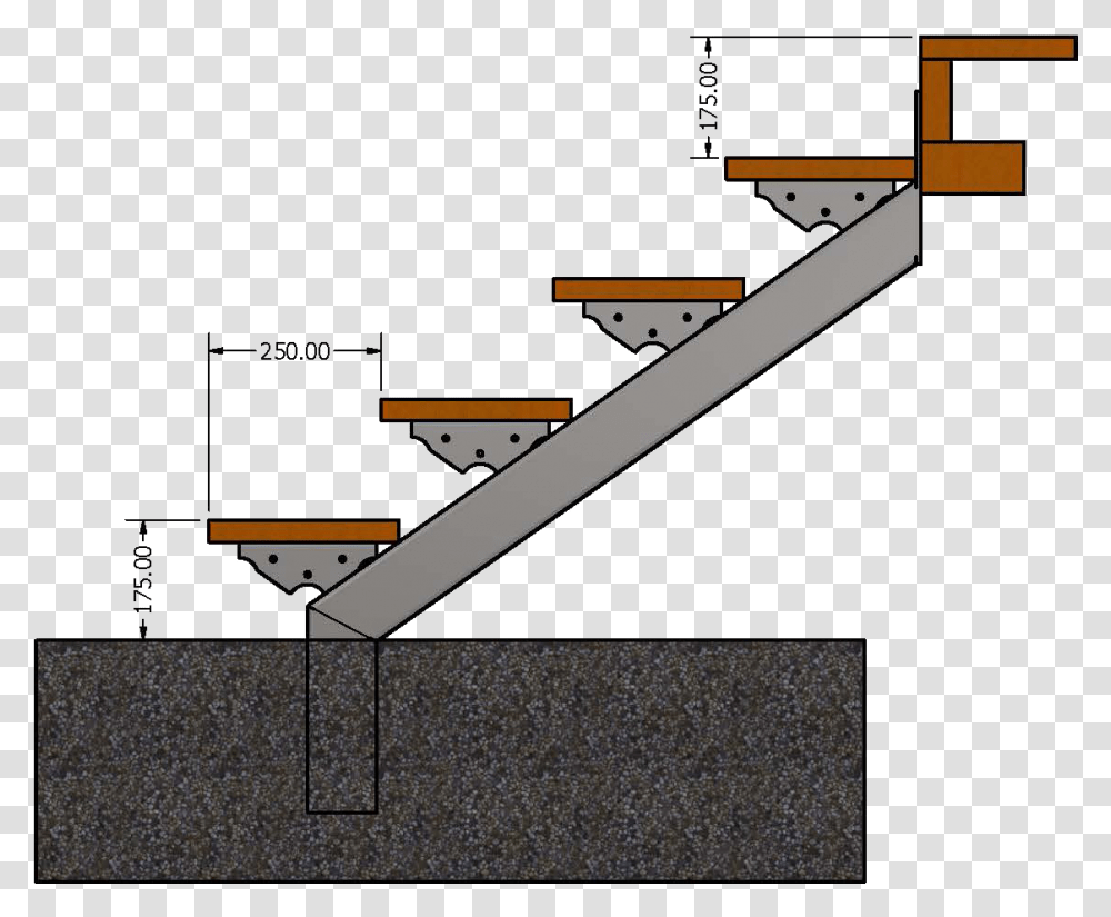 Stairs Side View, Label, Handrail, Airplane, Seesaw Transparent Png