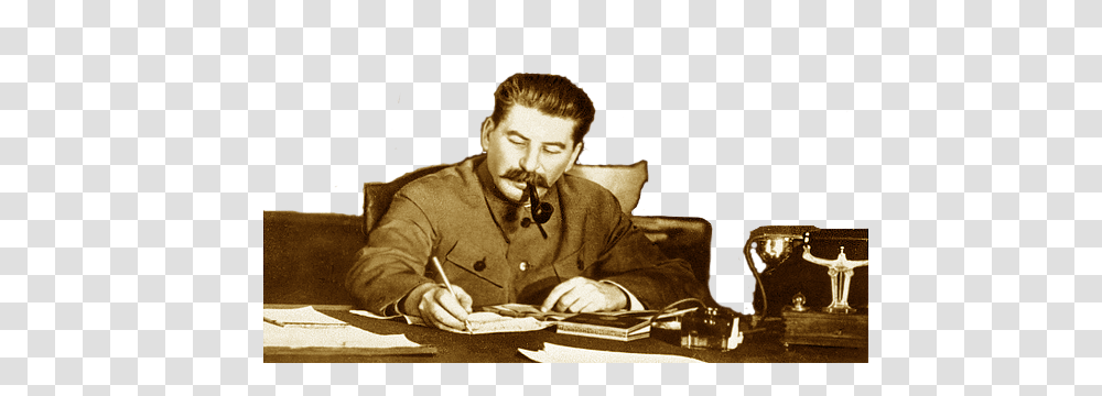 Stalin, Celebrity, Person, Furniture, Smoke Pipe Transparent Png