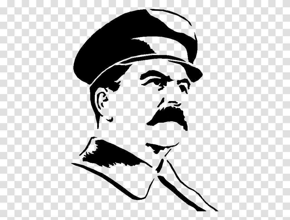 Stalin, Celebrity, Stencil, Cow, Cattle Transparent Png