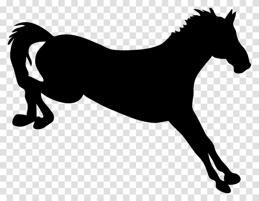 Stallion, Silhouette, Stencil, Horse, Mammal Transparent Png