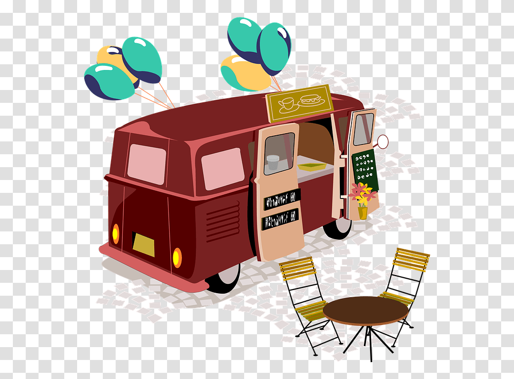 Stalls Food Truck Moving Sale Cafe Outdoors Food Truck Birthday Party, Vehicle, Transportation, Fire Truck, Van Transparent Png