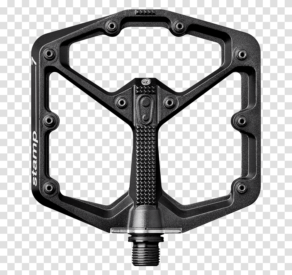 Stamp 7 Large Crank Brothers Pedals Stamp, Buckle, Gun, Weapon, Weaponry Transparent Png