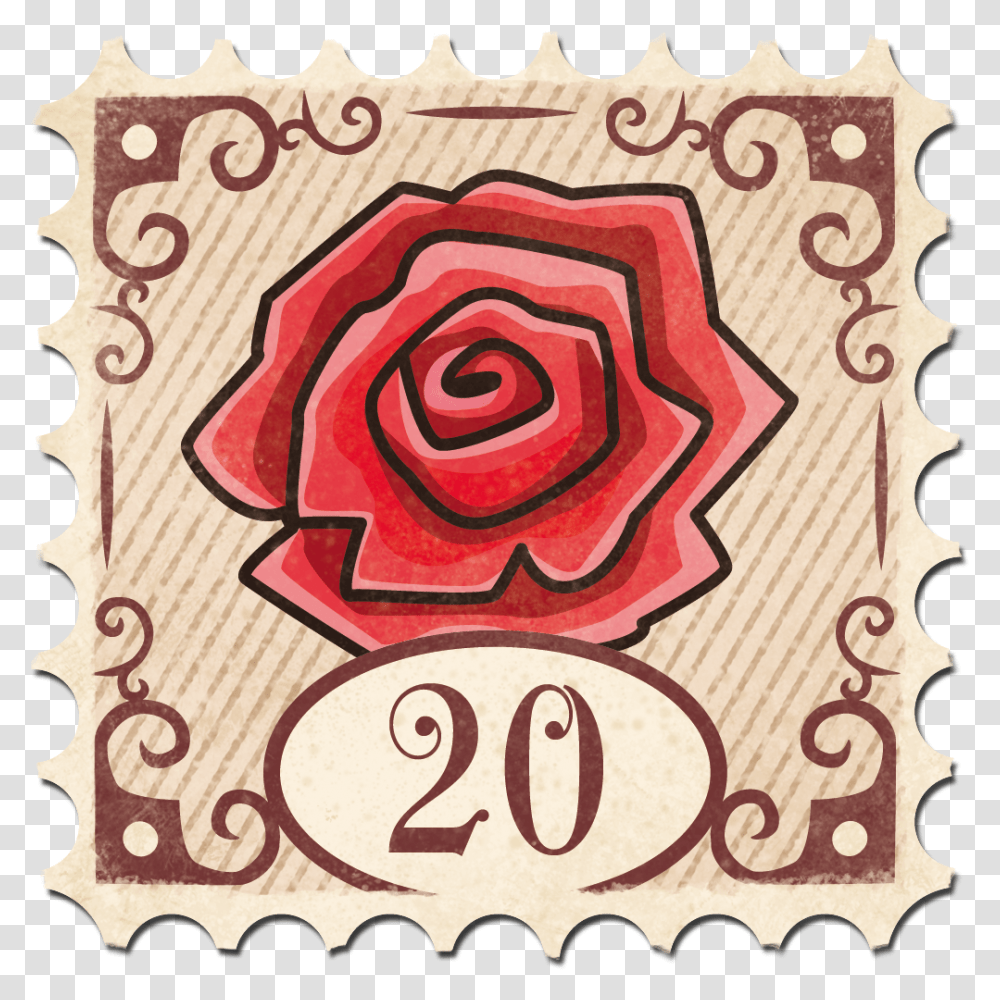 Stamp Beauty Beast Red Trolls Stamp, Postage Stamp, Logo, Trademark Transparent Png