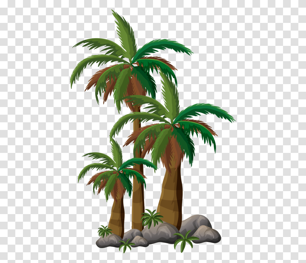 Stamp Clipart Palm Tree Coconut Tree Animated, Plant, Arecaceae, Annonaceae, Tree Trunk Transparent Png