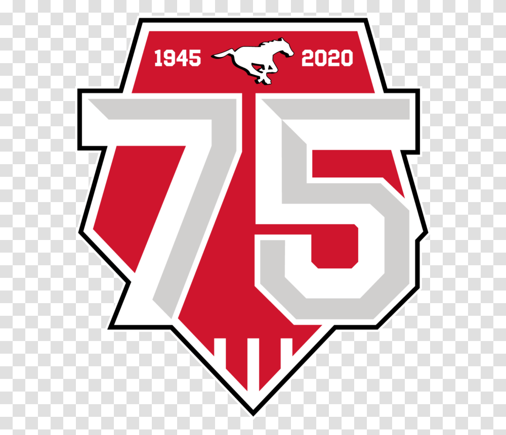 Stampeders Celebrating 75th Calgary Stampeders 2020, Label, Text, Number, Symbol Transparent Png