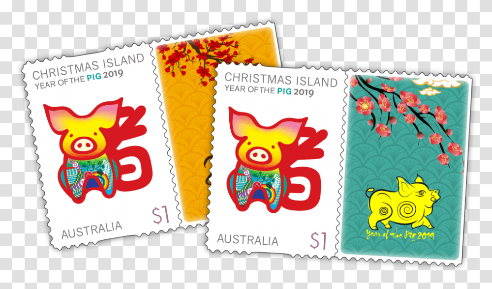 Stamps Chinese New Year Australia, Number, Postage Stamp Transparent Png