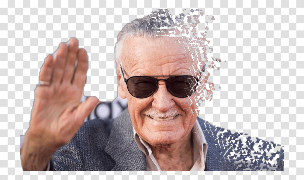 Stan Lee Download Stan Lee Face No Background, Sunglasses, Accessories, Accessory, Person Transparent Png