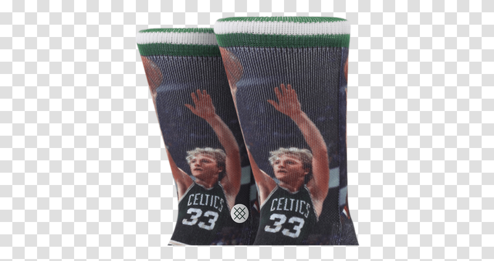 Stance Larry Bird Socks For Volleyball, Person, People, Chair, Furniture Transparent Png