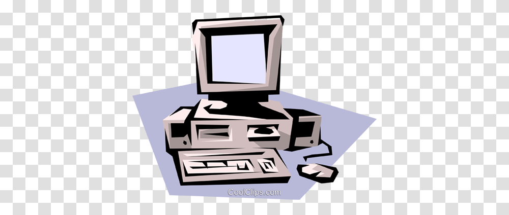 Stand Alone Computer Royalty Free Vector Clip Art Illustration, Monitor, Screen, Electronics, Display Transparent Png