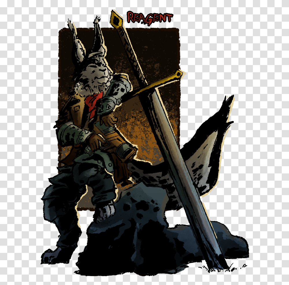 Stand Amp Deliverance Darkest Dungeon Skins Furry, Person, Human, Knight, Samurai Transparent Png