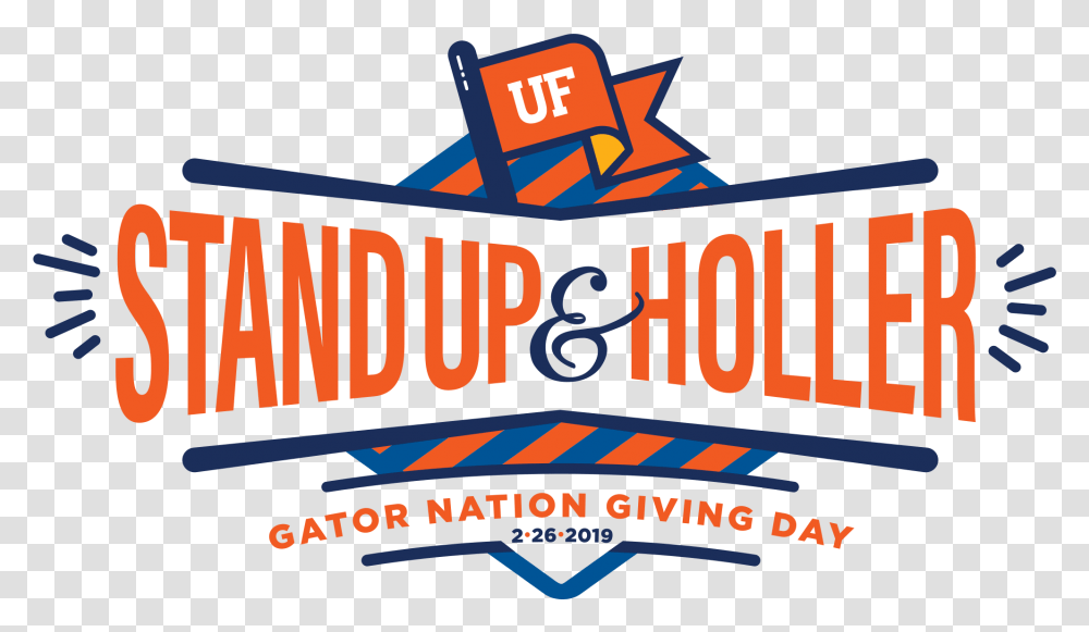 Stand Up And Holler Uf, Word, Logo Transparent Png