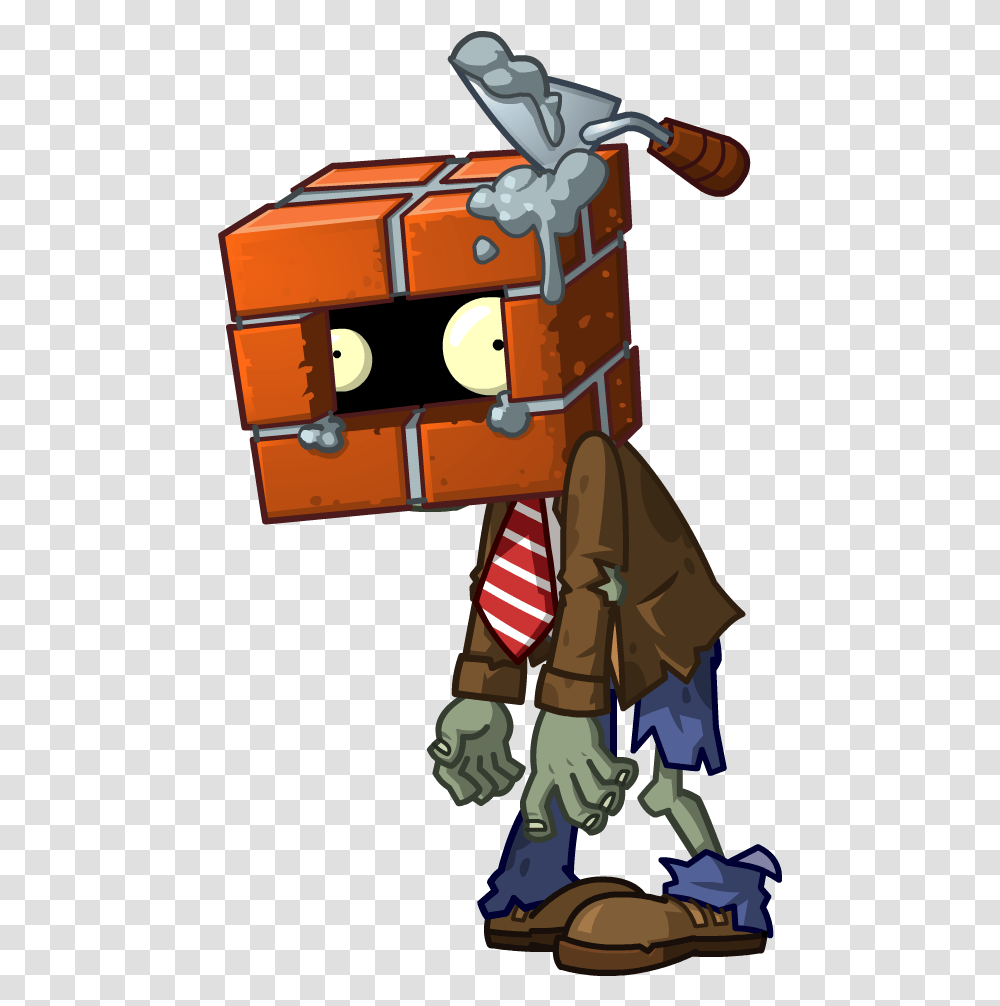 Standard Brickhead Zombies Vs Plantas, Toy, Luggage Transparent Png