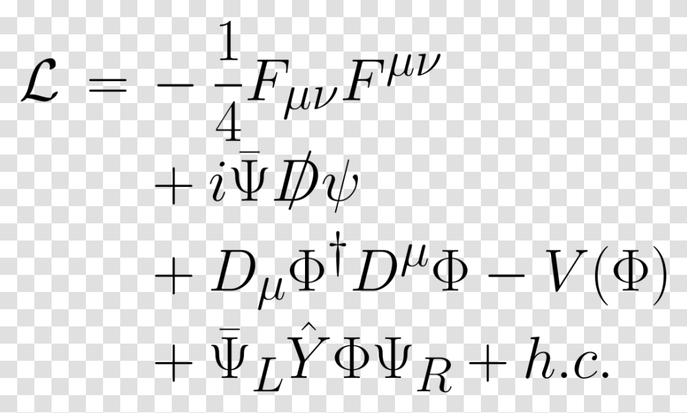 Standard Model Equation, Handwriting, Alphabet, Calligraphy Transparent Png