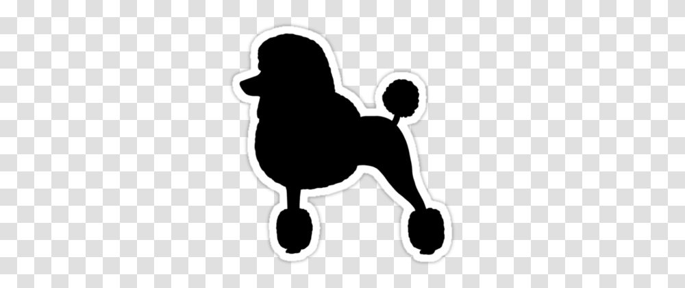 Standard Poodle Silhouette, Stencil, Dog, Pet, Canine Transparent Png