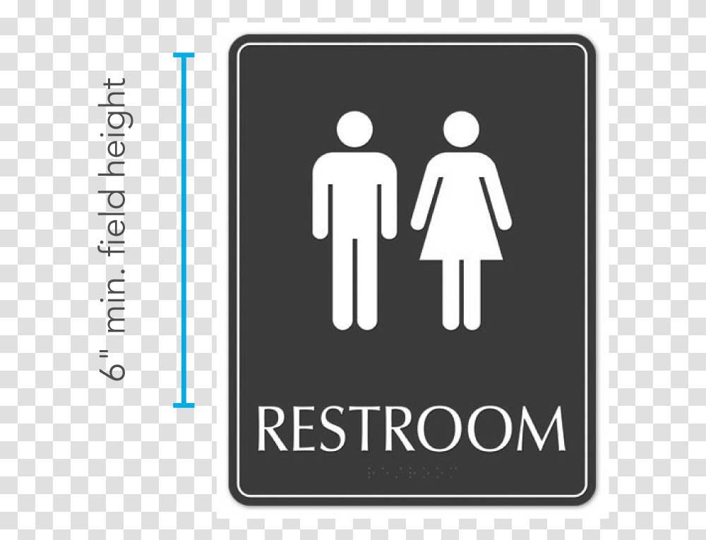 Standard Size For Toilet Signage, Road Sign Transparent Png