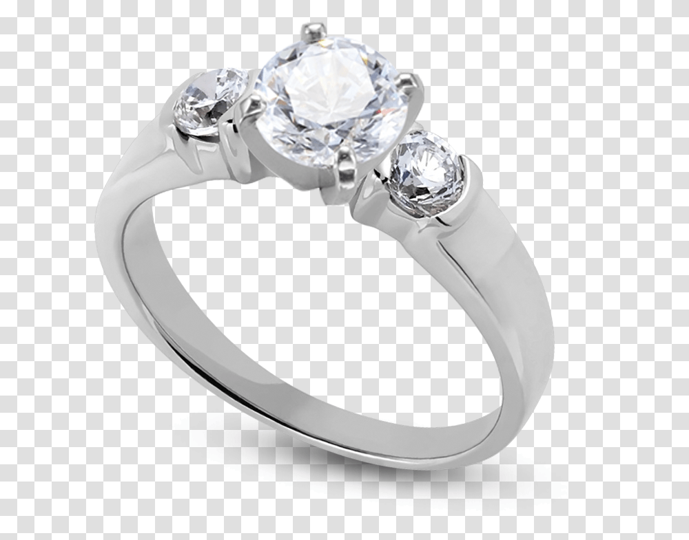 Standard View Of Shpr35 Pt42 In White Metal Pear Shaped Side Diamond, Ring, Jewelry, Accessories, Accessory Transparent Png
