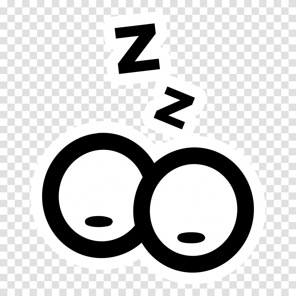 Standby Sleep Eyes Icons, Stencil, Number Transparent Png