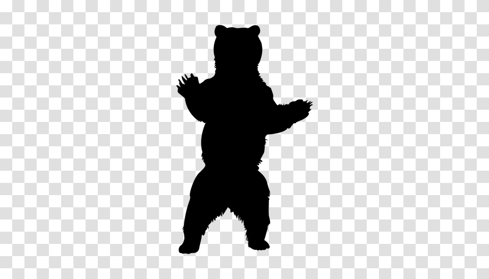 Standing Bear Silhouette, Gray, World Of Warcraft Transparent Png