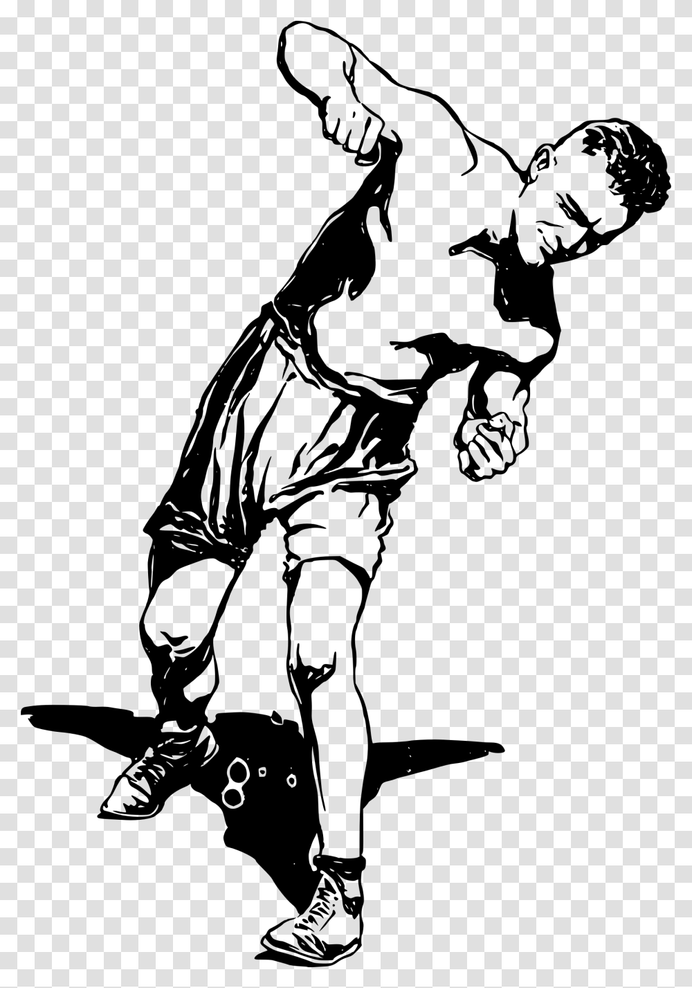 Standing Boxer Clip Arts Boxing Images Black And White Cartoon, Gray, World Of Warcraft Transparent Png