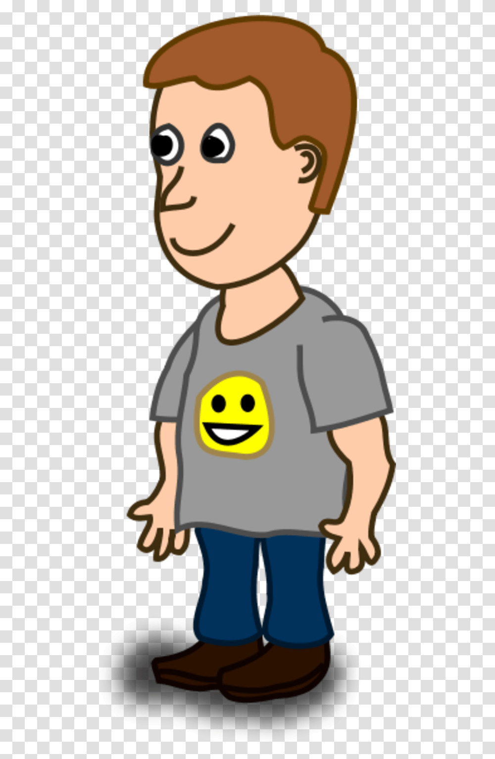 Standing Clipart, Apparel, T-Shirt Transparent Png