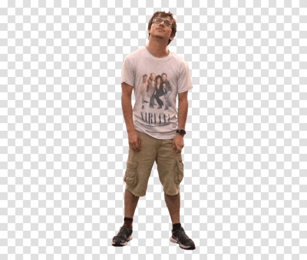 Standing, Apparel, Person, T-Shirt Transparent Png