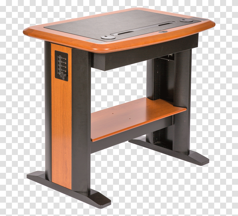 Standing Computer Desk With Storage, Furniture, Table, Shop, Wood Transparent Png