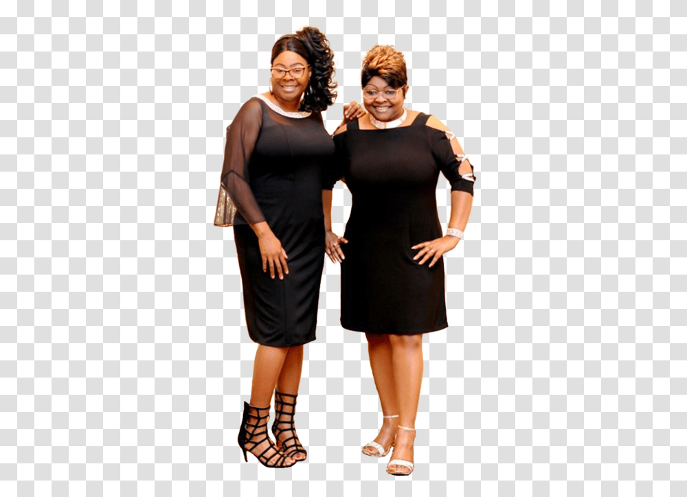 Standing Full Diamond And Silk Husbands, Person, Sleeve, Fashion Transparent Png