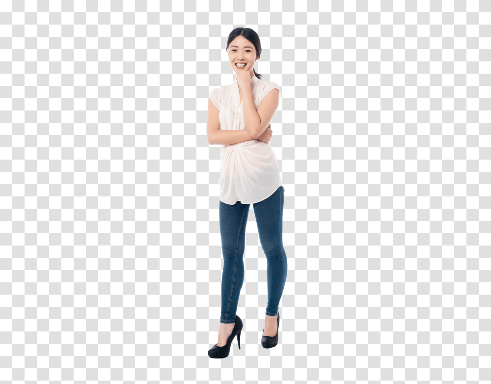 Standing Girl, Pants, Apparel, Person Transparent Png