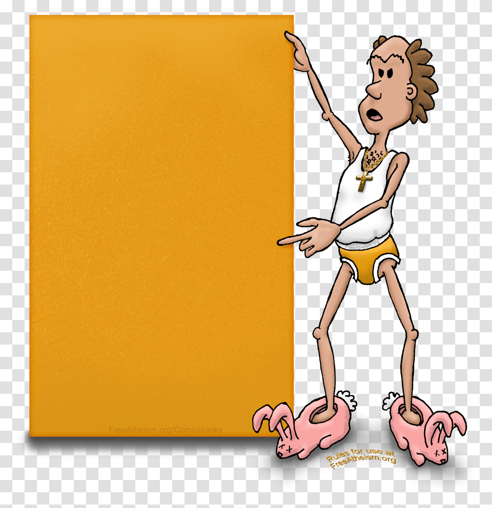 Standing Guy Tall Poster Copy Cartoon, Person, Acrobatic Transparent Png