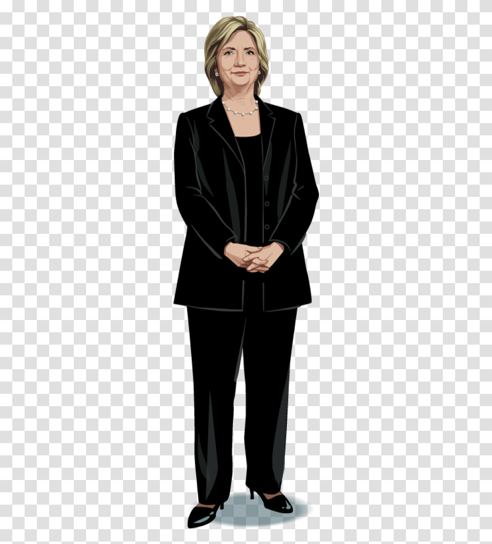 Standing Hillary Clinton Background, Hand, Person, Human, Handshake Transparent Png
