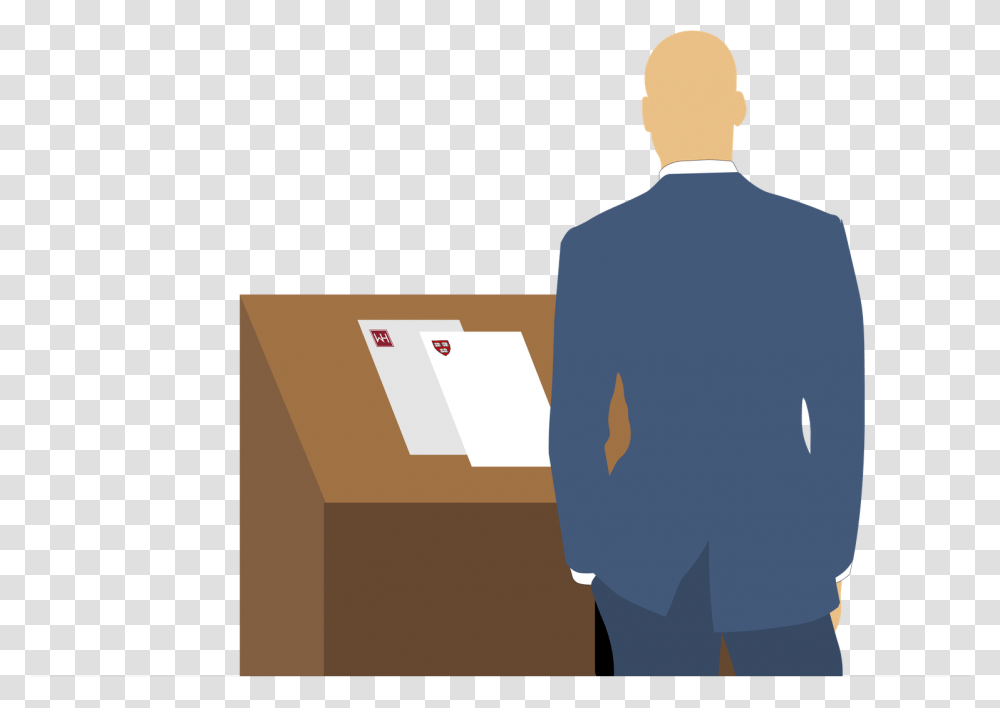 Standing, Person, Human, Package Delivery, Carton Transparent Png