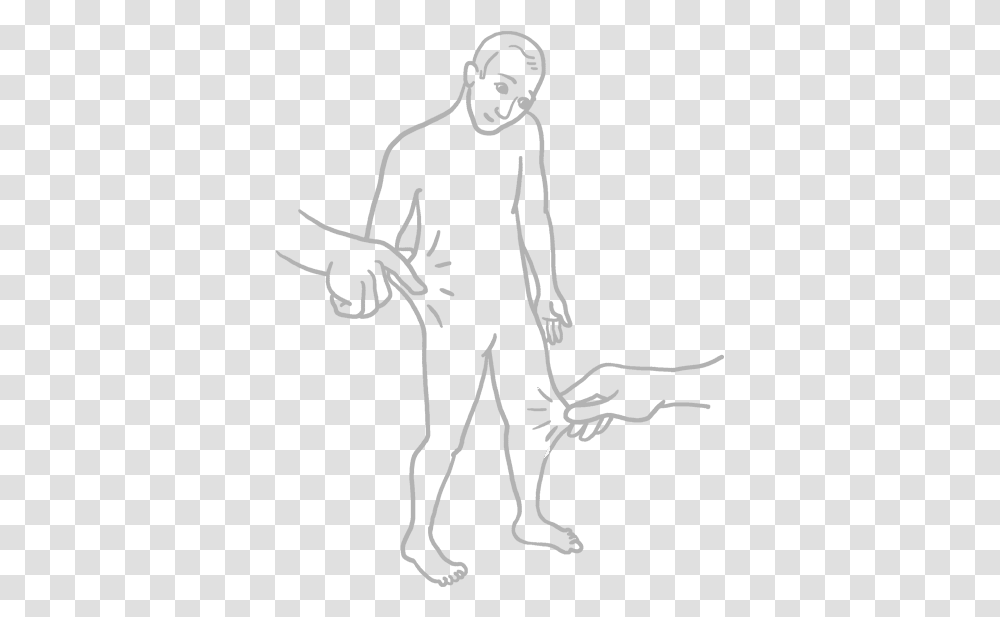 Standing, Person, Human, Stencil, Face Transparent Png