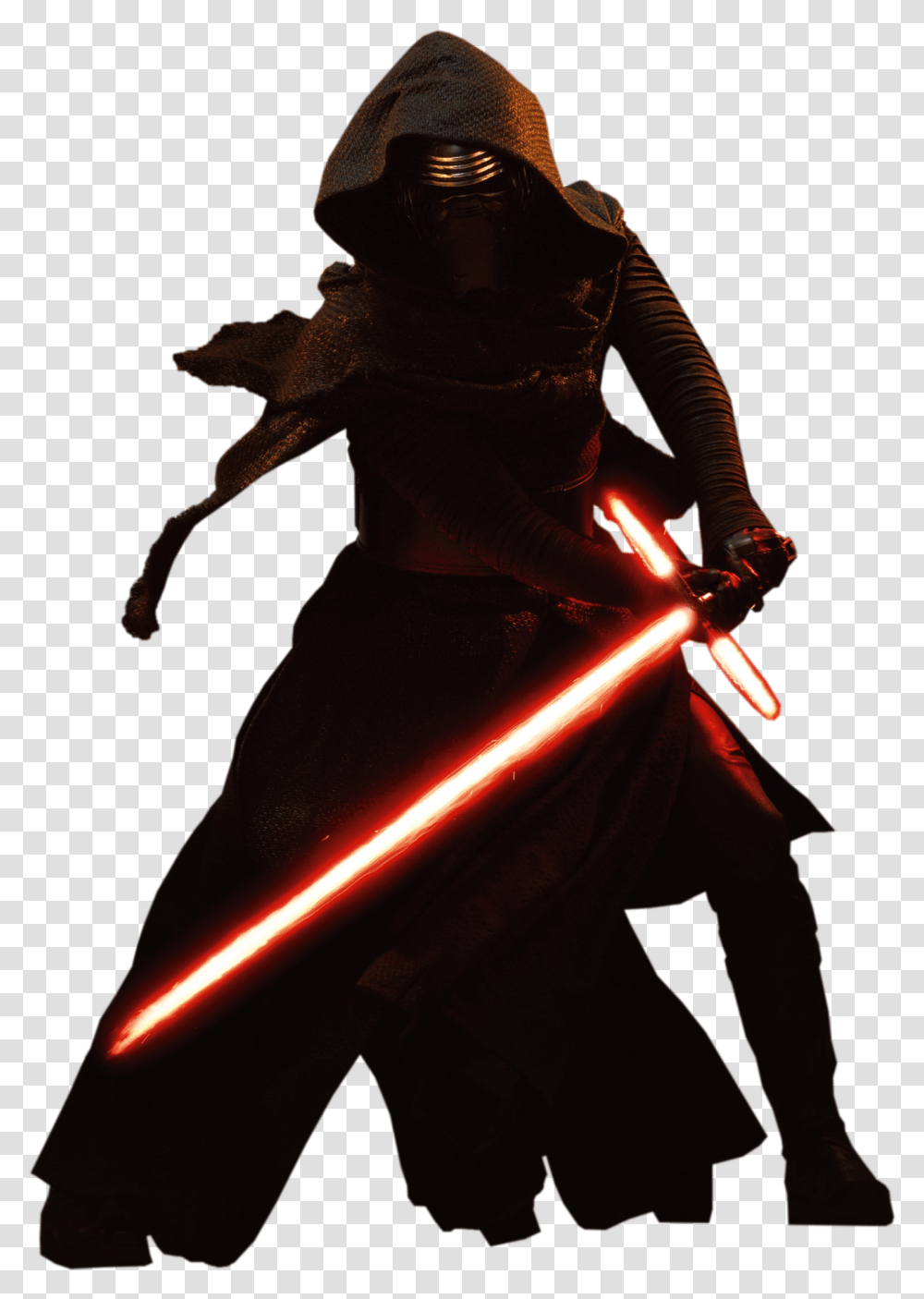 Standing Star Wars Kylo Ren, Duel, Light, Laser, Person Transparent Png