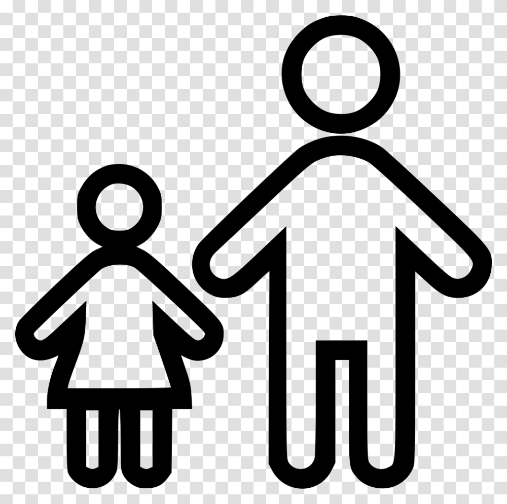 Standing With Child Teaching Clipart, Sign, Gas Pump, Machine Transparent Png