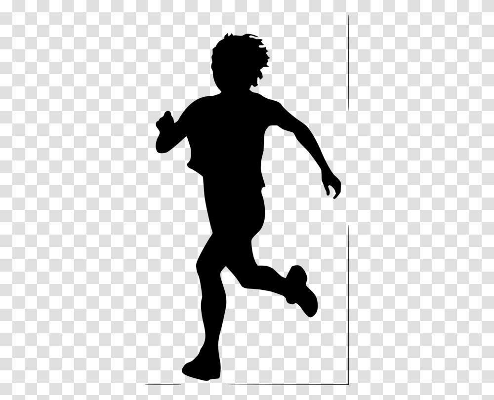 Standinghuman Behaviorrecreation Child Running Silhouette, Gray, World Of Warcraft Transparent Png