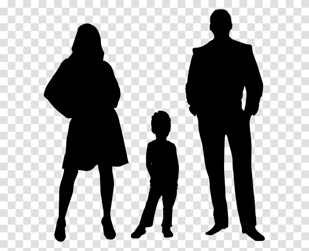 Standinghuman Behaviorsilhouette Silhouette Family Of, Gray, World Of Warcraft Transparent Png