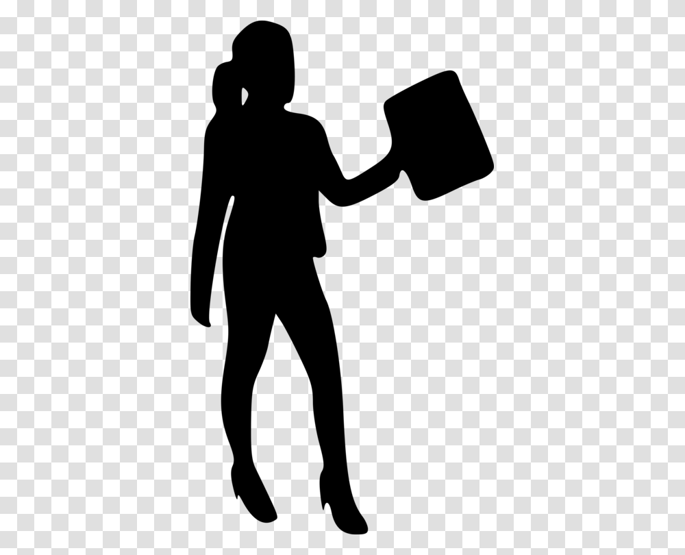 Standinghuman Behaviorsilhouette Woman Silhouette Clipart Business Woman, Gray, World Of Warcraft Transparent Png