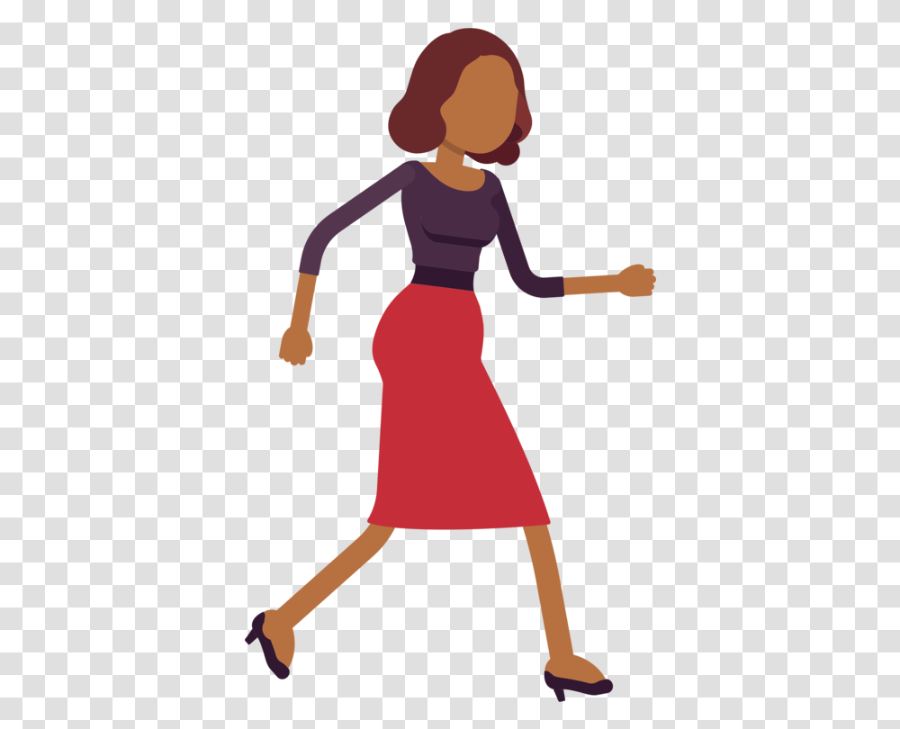 Standingstylecartoon Clipart Royalty Free Svg Woman Walking Clipart, Clothing, Apparel, Person, Human Transparent Png