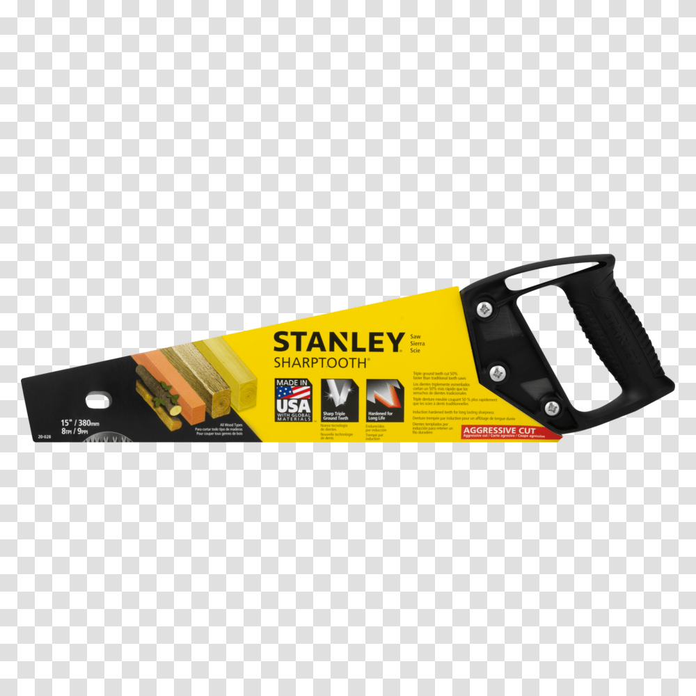 Stanley Sharp Tooth Saw Ct, Tool, Handsaw, Hacksaw Transparent Png